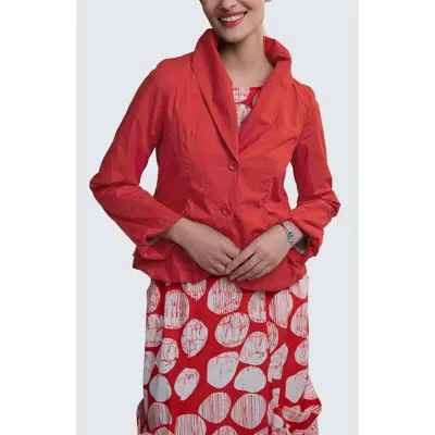 Luukaa Dorelle Solid Balloon Jacket In Red