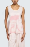 Luukaa Edrie Garment-dyed Tank Top In Pink
