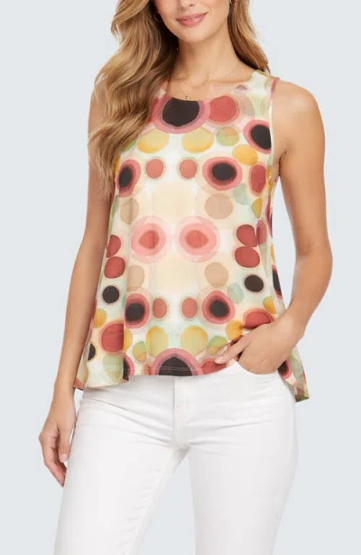Luukaa Elan Printed Thin Cotton Top In Multi