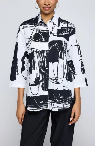 Luukaa Elowen Printed Poplin Shirt In Multi