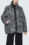 Luukaa Elva Textured Coat & Hat In Black