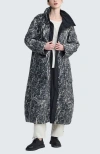 Luukaa Fiora Voluminous Coat & Hand Muff In Black