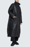 Luukaa Fiora Voluminous Coat & Hand Muff In Black