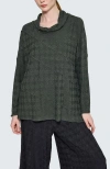 Luukaa Fleuris Cowl-neck Blouse In Green