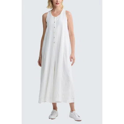 Luukaa Isola Check-embroidered Jumpsuit In Black