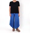 Luukaa Knit Wide Leg Pants In Blue