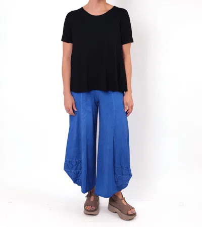 Luukaa Knit Wide Leg Pants In Blue