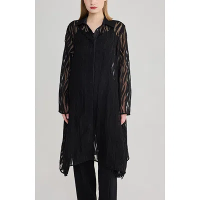 Luukaa Linnea Jacquard Tunic In Black
