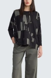 Luukaa Marilla Printed Pocket Tunic In Black