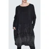 Luukaa Mora Laser Printed Jersey Dress In Black