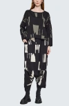 Luukaa Nerina Cropped Graphic Blouse In Black
