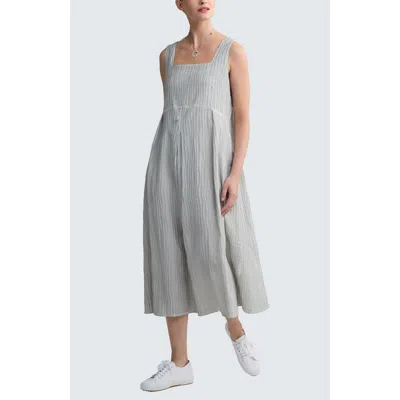 Luukaa Norelle Garment-dyed Balloon Dress In Gray