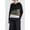 Luukaa Raine Colorblock Blouse In Black