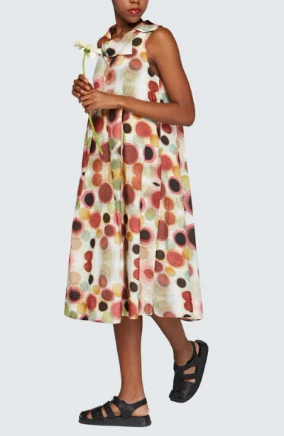 Luukaa Rosa Printed Thin Cotton Dress In Animal Print