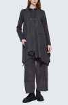 Luukaa Sable Structured Wide-leg Pants In Gray