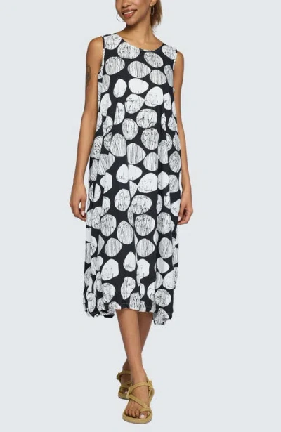 Luukaa Selenea Printed Balloon Dress In Multi