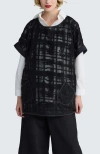 Luukaa Solara Structured Mesh Tunic In Black