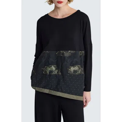 Luukaa Stellana Asymmetrical Blouse In Green