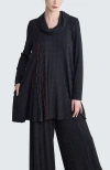 Luukaa Sylra Pleated Tunic In Black