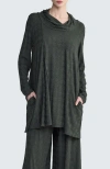 Luukaa Sylra Pleated Tunic In Green