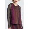 Luukaa Tamara Taffeta Top In Brown