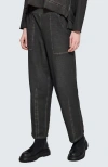 Luukaa Tara Sculpted Tapered Pants In Black