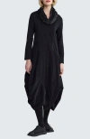 Luukaa Tenebria Long Balloon Dress In Black