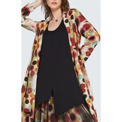 Luukaa Thorne Wrinkled Viscose Jersey Top In Multi