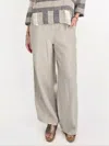 Luukaa Doodle Wide-leg Pants In Off-white In Gray