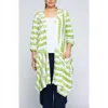 Luukaa Vespera Striped Voluminous Jacket In Multi
