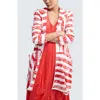 Luukaa Vespera Striped Voluminous Jacket In Multi
