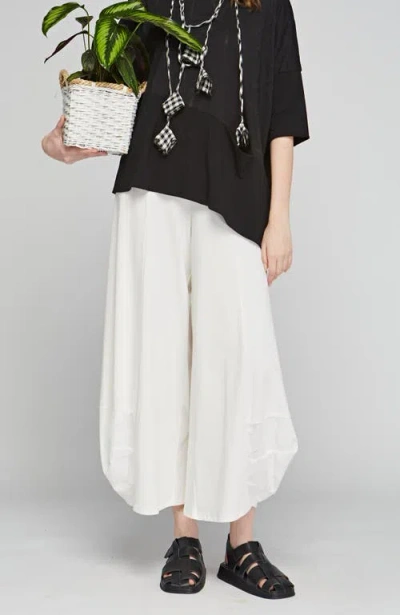 Luukaa Viva Cotton Jersey Pants In White