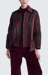 Luukaa Vivienne Asymmetrical Shirt In Multi