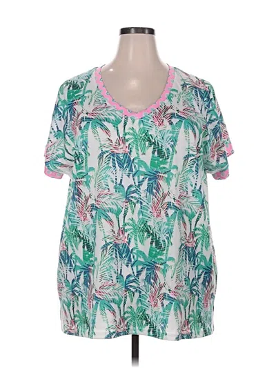 Pre-owned Luukse Short Sleeve Blouse In Blue