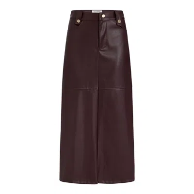 Luum Women's Red Tanya Skirt Burgundy
