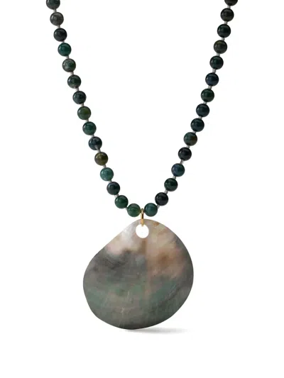 Luv Aj Beaded Necklace In Green