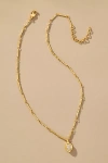 Luv Aj Bezel Link Necklace In Gold