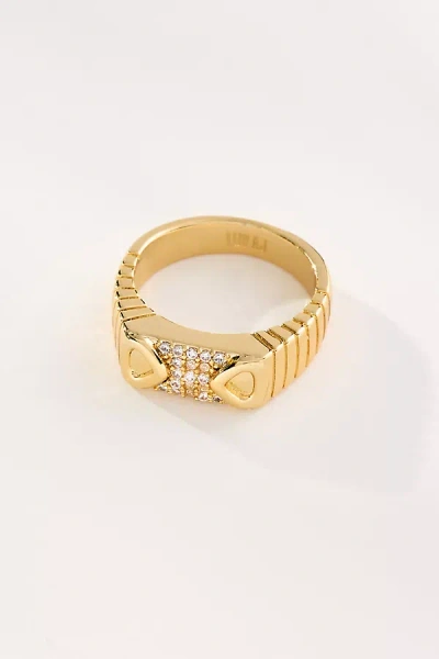 Luv Aj Cannoli Ring In Gold