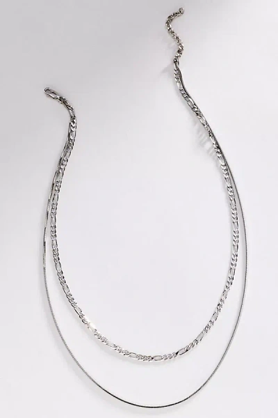Luv Aj Cecilia Layered Chain Necklace In Metallic