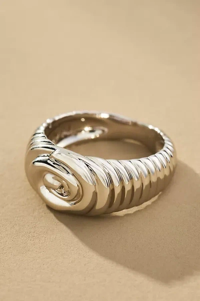 Luv Aj Coquille Ring In Silver