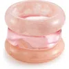 Luv Aj Formentera Bangle Set In Pink