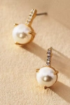 Luv Aj Freshwater Pearl & Crystal Post Earrings In Gold