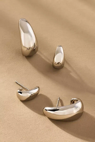 Luv Aj Hoop Earrings, Set Of 2