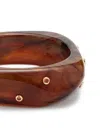 Luv Aj Ibiza Lucite Cuff In Brown