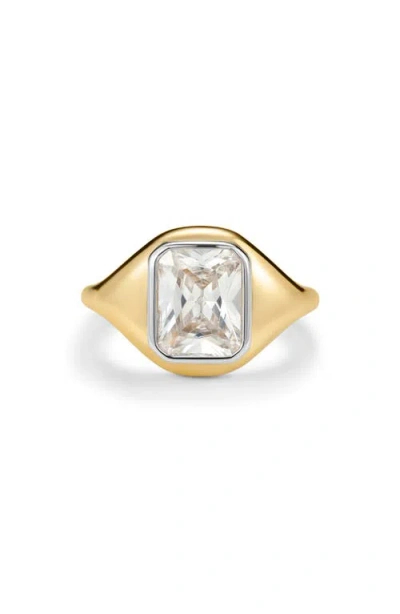 Luv Aj Le Palais Cubic Zirconia Statement Ring In Gold