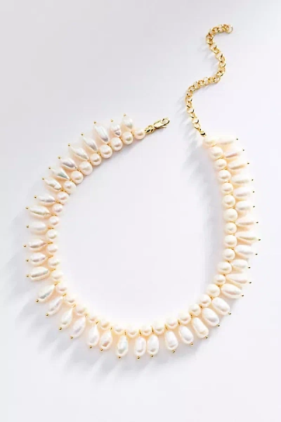 Luv Aj Mallorca Pearl Necklace In Gold