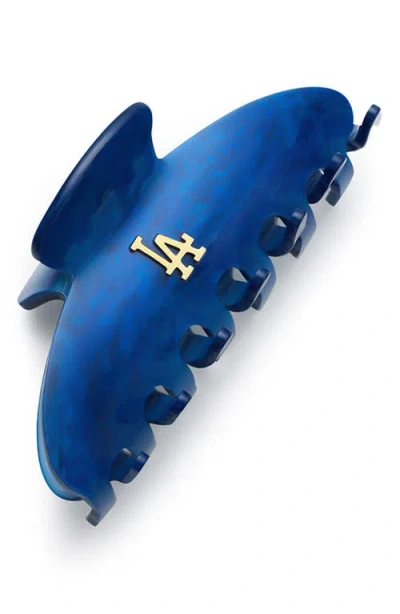 Luv Aj Mlb Los Angeles Dodgers Logo Claw Clip In Blue