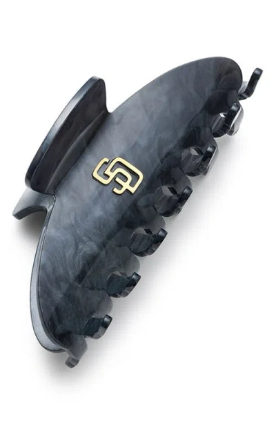 Luv Aj Mlb Los Angeles Dodgers Logo Claw Clip In Black