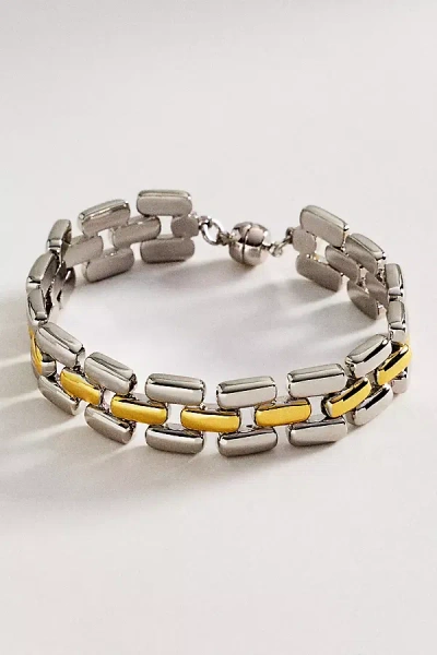 Luv Aj Noir Link Bracelet In Gray