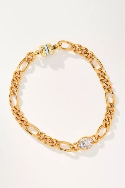 Luv Aj Oval Bezel Chain Bracelet